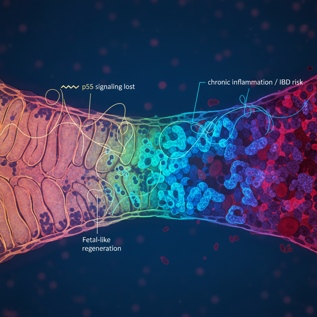Un mode de réparation « fœtal » pourrait aider l’intestin à guérir — et expliquer pourquoi l’inflammation chronique devient parfois dangereuse