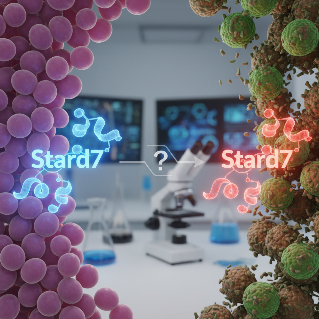 Une même protéine peut sembler à la fois alliée et ennemie dans le cancer du côlon — et Stard7 montre pourquoi la biologie tumorale est rarement simple
