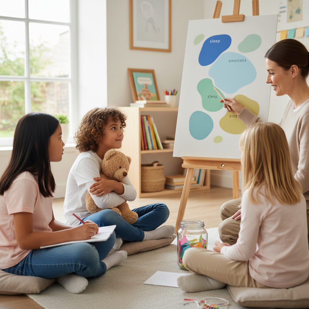 Les cauchemars persistants chez l’enfant peuvent être liés au sommeil et à la régulation émotionnelle — et il existe des moyens de briser ce cercle sans médicament