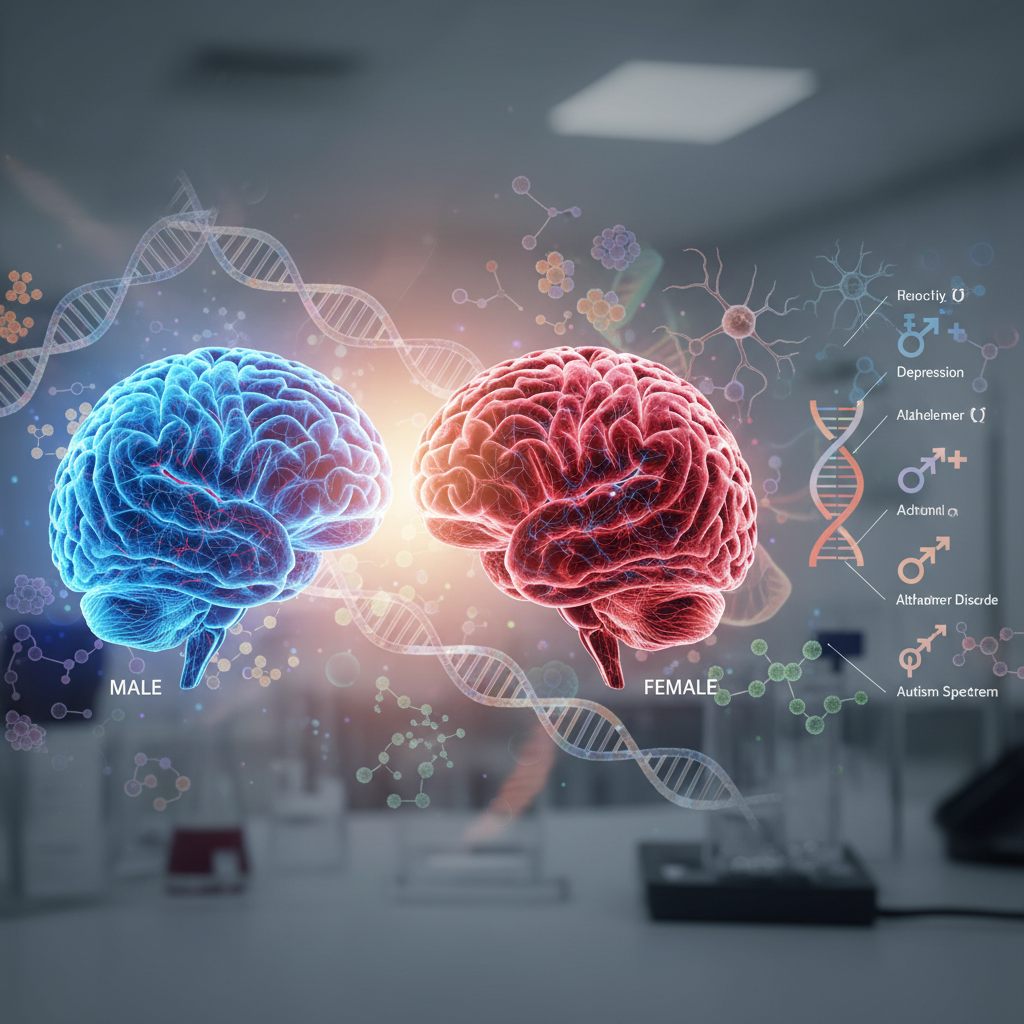 Des différences d’activité génétique dans le cerveau pourraient aider à expliquer pourquoi certains troubles touchent différemment les hommes et les femmes