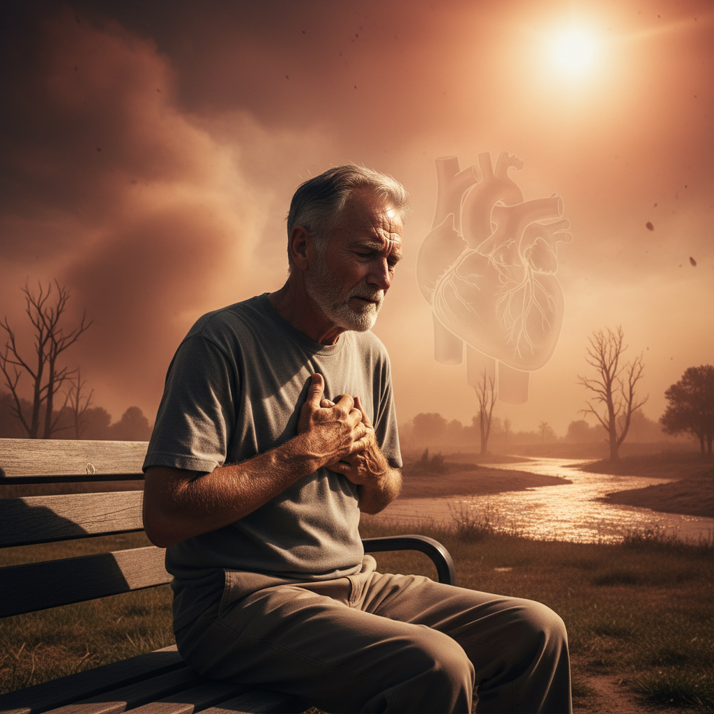 Les événements climatiques extrêmes augmentent le risque cardiovasculaire — et la combinaison chaleur plus pollution semble particulièrement dangereuse