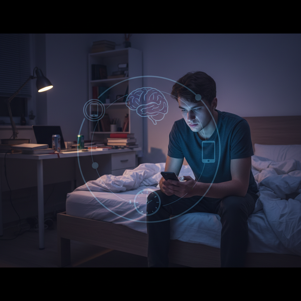 Mauvais sommeil et mal-être psychique semblent se nourrir mutuellement chez les jeunes — et les réseaux peuvent aggraver le cycle